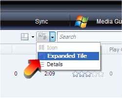 Putting Windows Media Player in Expanded Tile mode 